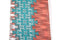 Orange Aqua Graphic Print Sweater Knit Fabric 40 inches length OSK00467